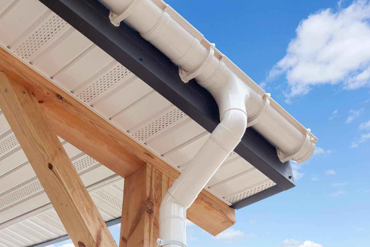 PVC gutters for residential and commercial use