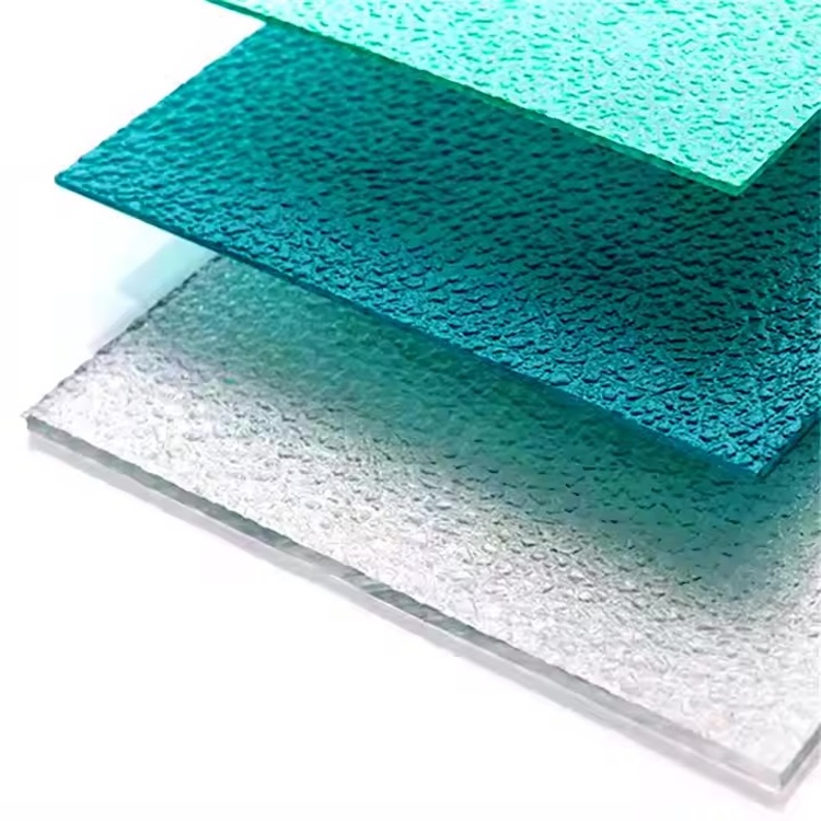 Embossed Solid Polycarbonate Sheet – UV-Protected Textured Strength